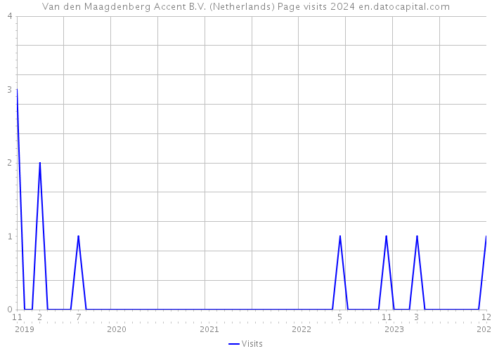 Van den Maagdenberg Accent B.V. (Netherlands) Page visits 2024 