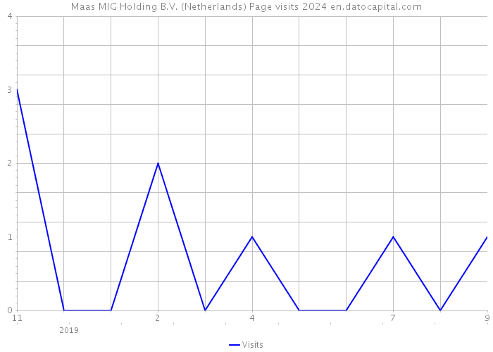 Maas MIG Holding B.V. (Netherlands) Page visits 2024 