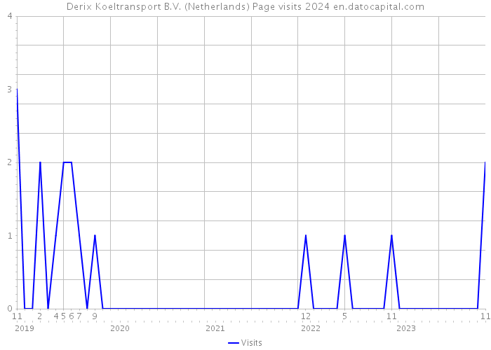 Derix Koeltransport B.V. (Netherlands) Page visits 2024 