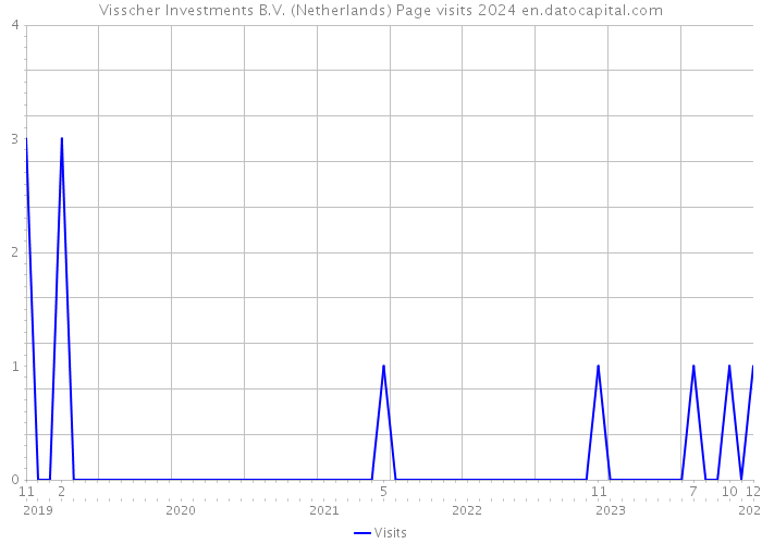 Visscher Investments B.V. (Netherlands) Page visits 2024 