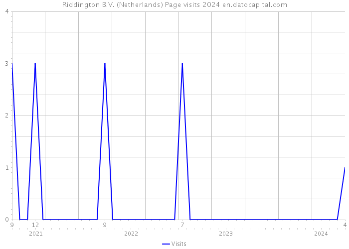 Riddington B.V. (Netherlands) Page visits 2024 