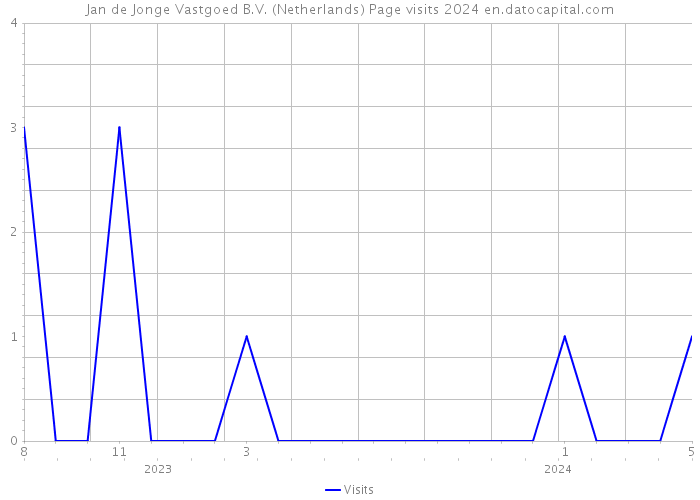 Jan de Jonge Vastgoed B.V. (Netherlands) Page visits 2024 