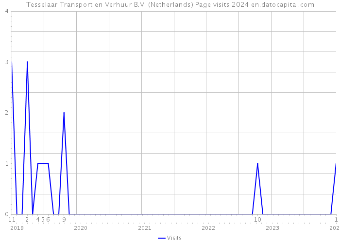 Tesselaar Transport en Verhuur B.V. (Netherlands) Page visits 2024 