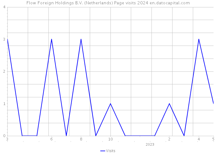 Flow Foreign Holdings B.V. (Netherlands) Page visits 2024 
