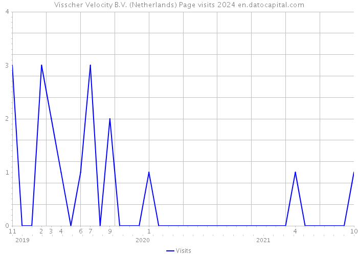 Visscher Velocity B.V. (Netherlands) Page visits 2024 