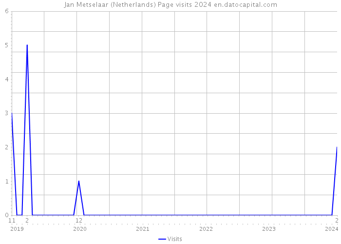 Jan Metselaar (Netherlands) Page visits 2024 