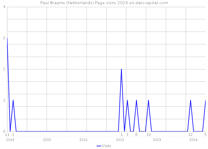 Paul Braams (Netherlands) Page visits 2024 