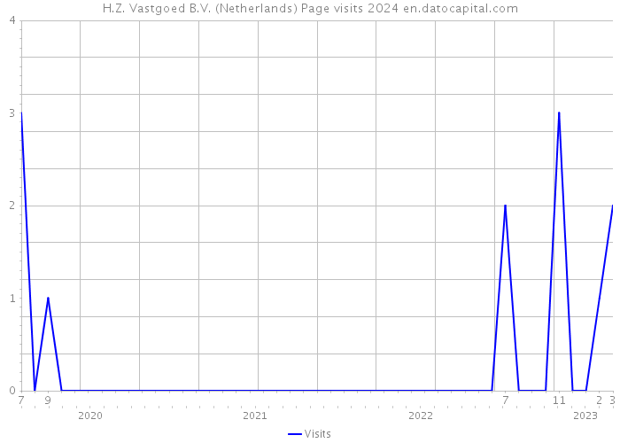 H.Z. Vastgoed B.V. (Netherlands) Page visits 2024 
