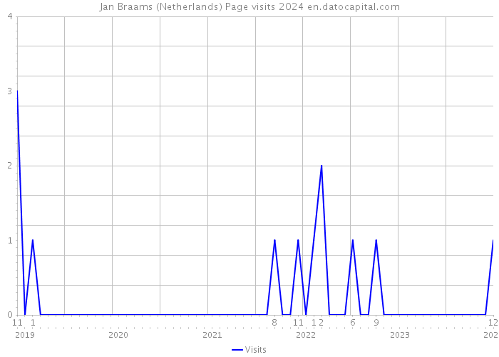Jan Braams (Netherlands) Page visits 2024 