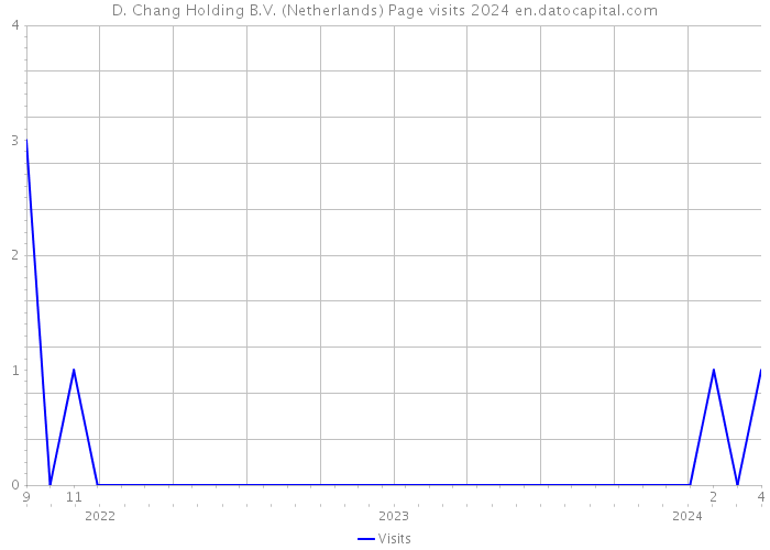 D. Chang Holding B.V. (Netherlands) Page visits 2024 