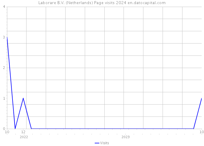Laborare B.V. (Netherlands) Page visits 2024 