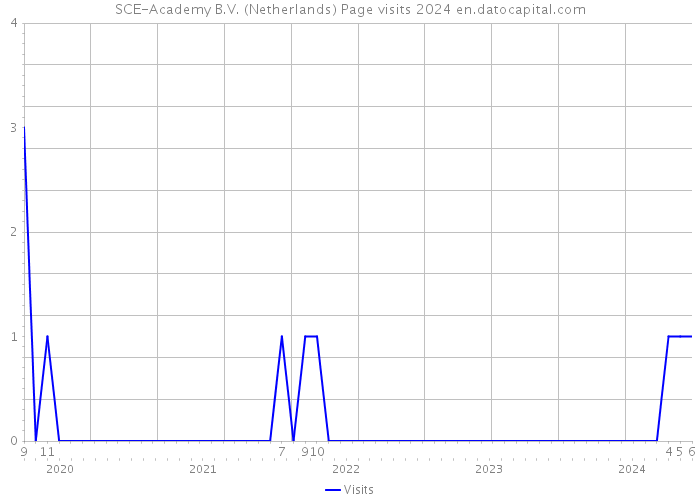 SCE-Academy B.V. (Netherlands) Page visits 2024 