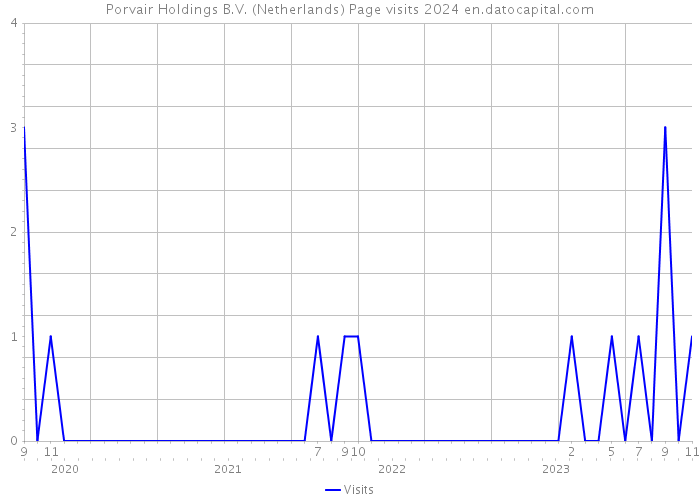 Porvair Holdings B.V. (Netherlands) Page visits 2024 