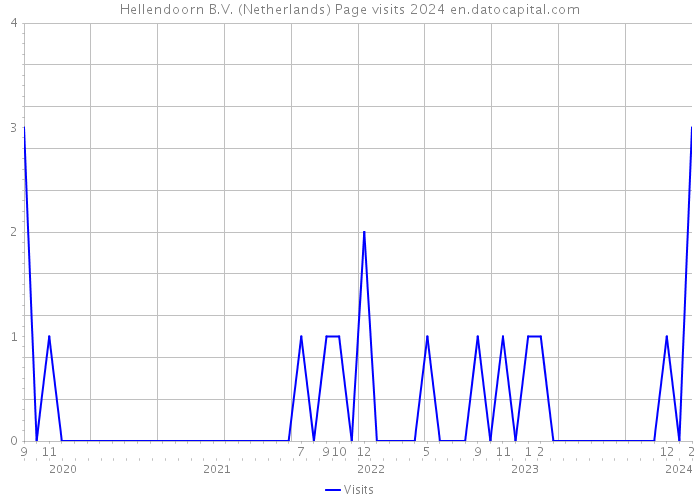 Hellendoorn B.V. (Netherlands) Page visits 2024 