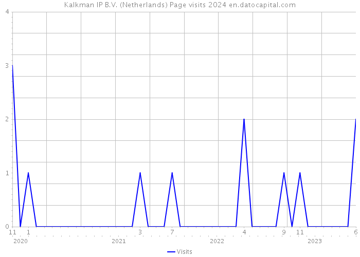 Kalkman IP B.V. (Netherlands) Page visits 2024 
