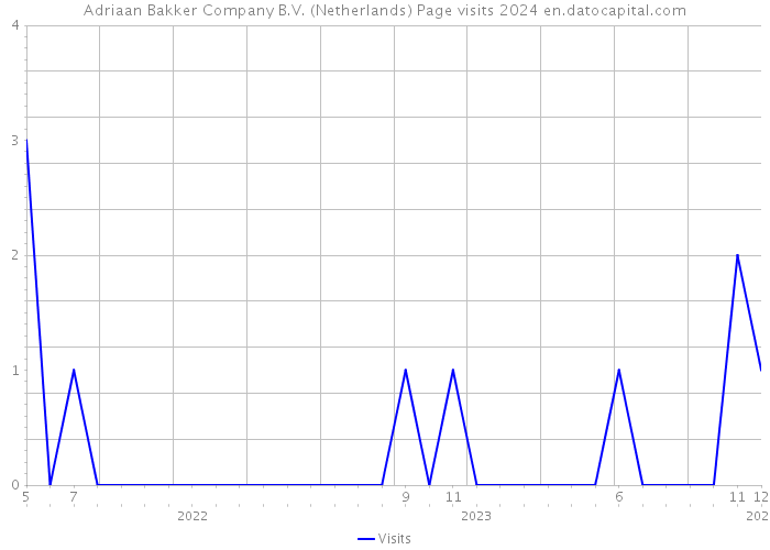 Adriaan Bakker Company B.V. (Netherlands) Page visits 2024 