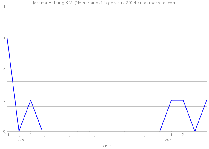 Jeroma Holding B.V. (Netherlands) Page visits 2024 