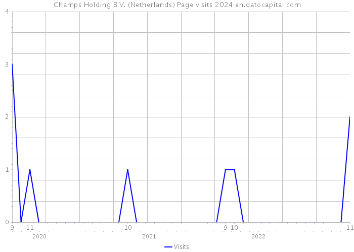 Champs Holding B.V. (Netherlands) Page visits 2024 