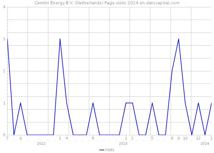 Gemini Energy B.V. (Netherlands) Page visits 2024 