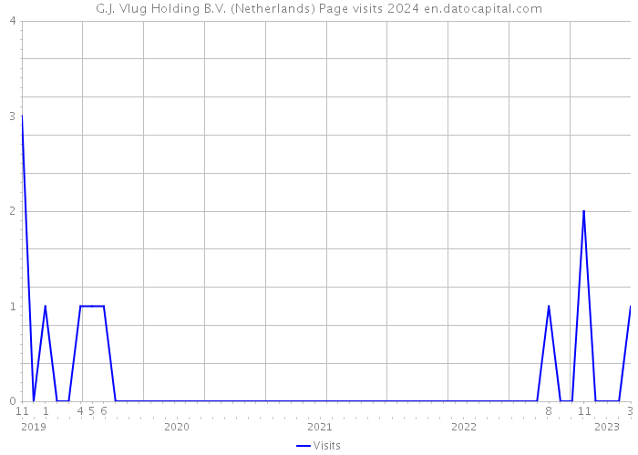 G.J. Vlug Holding B.V. (Netherlands) Page visits 2024 