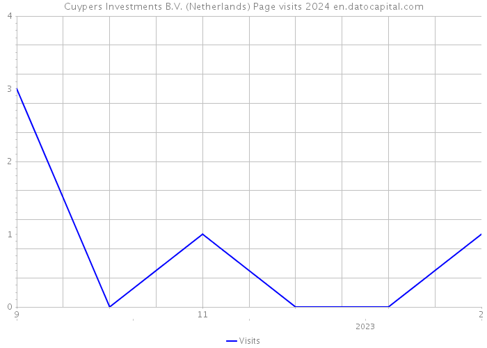 Cuypers Investments B.V. (Netherlands) Page visits 2024 