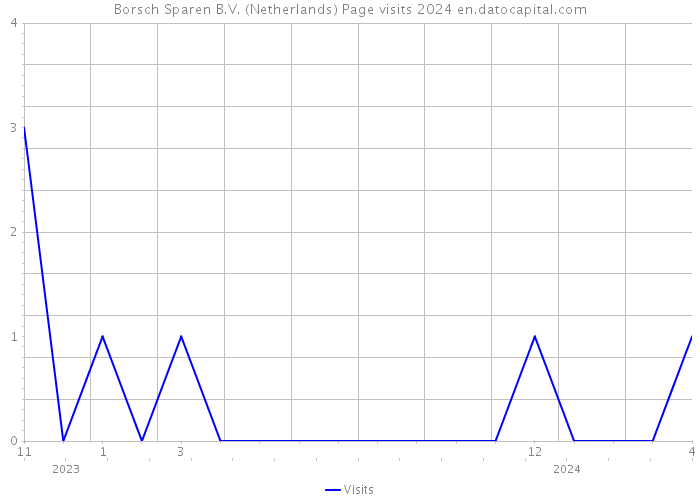 Borsch Sparen B.V. (Netherlands) Page visits 2024 