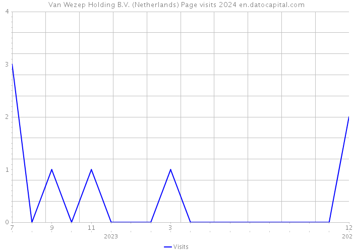 Van Wezep Holding B.V. (Netherlands) Page visits 2024 