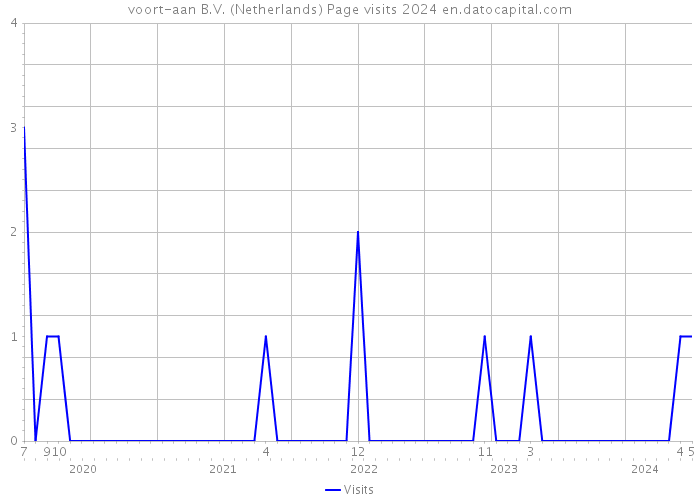voort-aan B.V. (Netherlands) Page visits 2024 