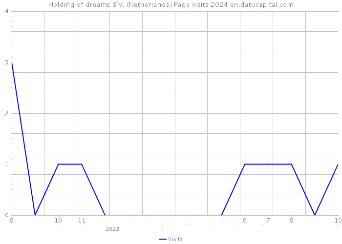 Holding of dreams B.V. (Netherlands) Page visits 2024 