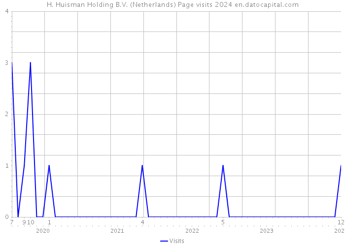 H. Huisman Holding B.V. (Netherlands) Page visits 2024 