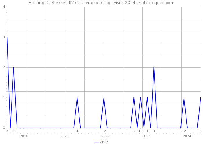 Holding De Brekken BV (Netherlands) Page visits 2024 