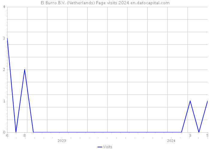 El Burro B.V. (Netherlands) Page visits 2024 