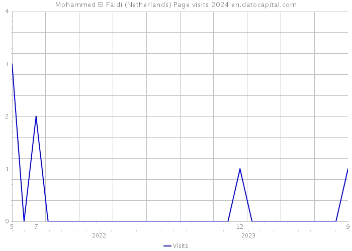 Mohammed El Faidi (Netherlands) Page visits 2024 