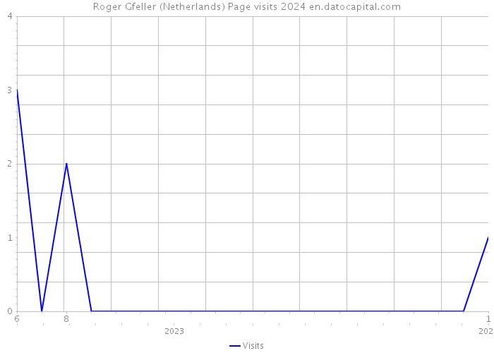 Roger Gfeller (Netherlands) Page visits 2024 
