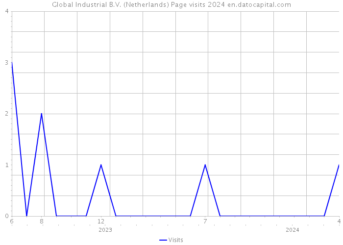 Global Industrial B.V. (Netherlands) Page visits 2024 