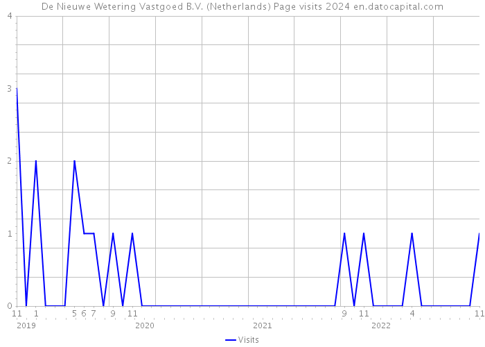 De Nieuwe Wetering Vastgoed B.V. (Netherlands) Page visits 2024 