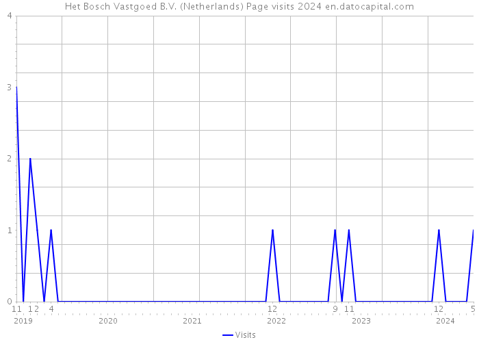 Het Bosch Vastgoed B.V. (Netherlands) Page visits 2024 