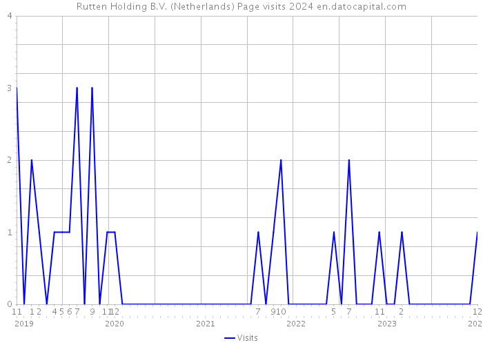 Rutten Holding B.V. (Netherlands) Page visits 2024 