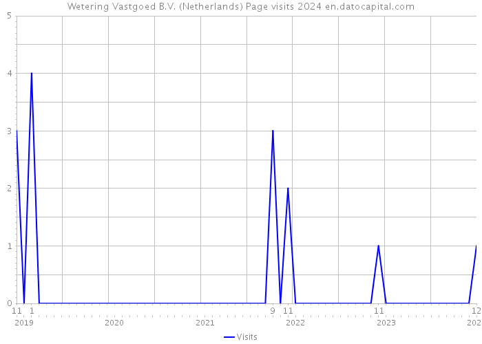 Wetering Vastgoed B.V. (Netherlands) Page visits 2024 