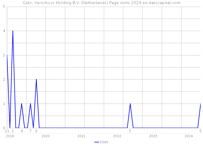 Gebr. Verschoor Holding B.V. (Netherlands) Page visits 2024 