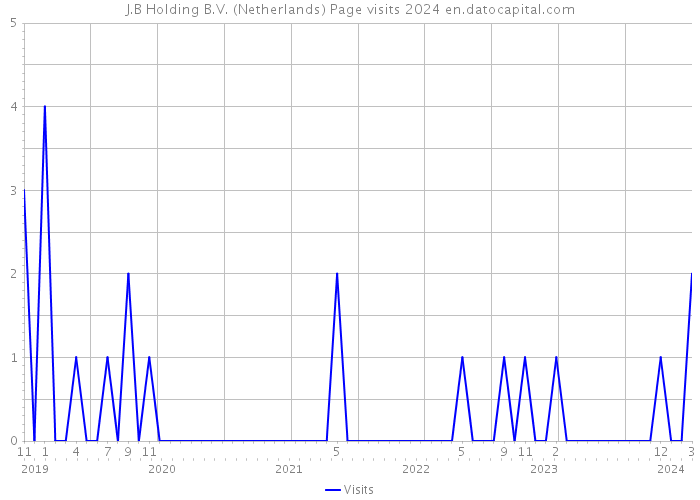 J.B Holding B.V. (Netherlands) Page visits 2024 