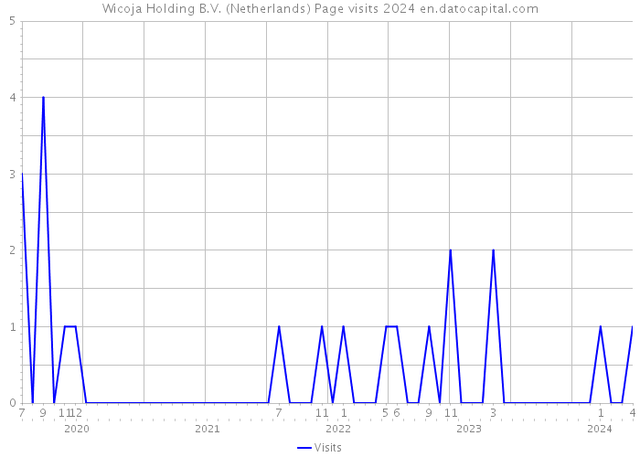 Wicoja Holding B.V. (Netherlands) Page visits 2024 