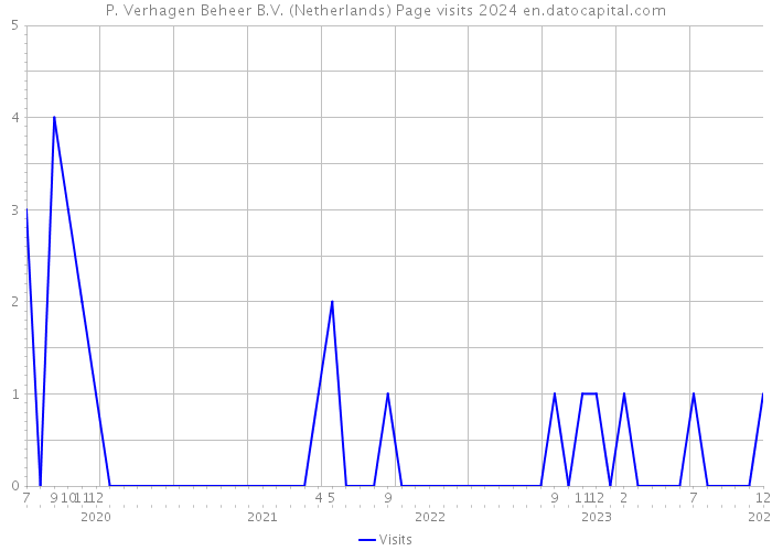 P. Verhagen Beheer B.V. (Netherlands) Page visits 2024 