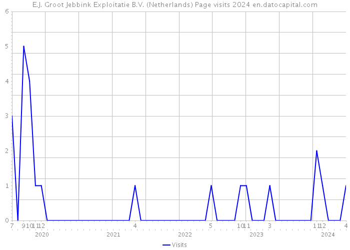 E.J. Groot Jebbink Exploitatie B.V. (Netherlands) Page visits 2024 