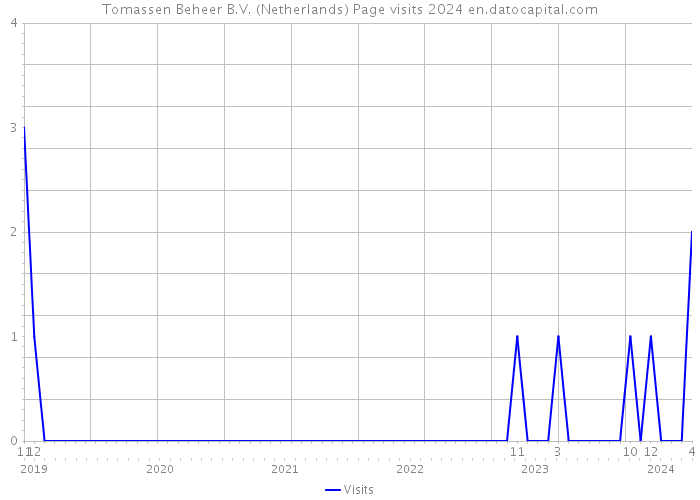 Tomassen Beheer B.V. (Netherlands) Page visits 2024 