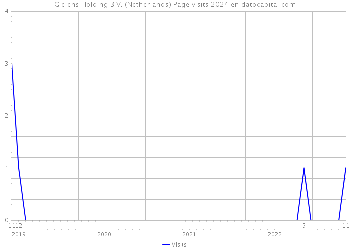 Gielens Holding B.V. (Netherlands) Page visits 2024 