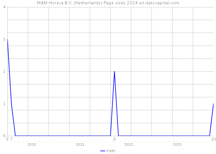 M&M Horeca B.V. (Netherlands) Page visits 2024 