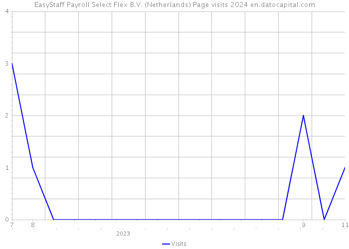 EasyStaff Payroll Select Flex B.V. (Netherlands) Page visits 2024 