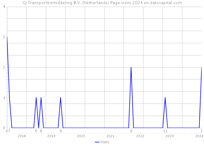 GJ Transportbemiddeling B.V. (Netherlands) Page visits 2024 