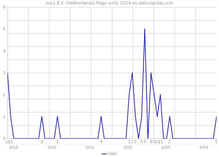 Jobo B.V. (Netherlands) Page visits 2024 